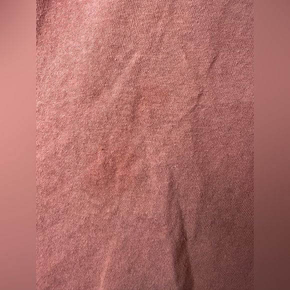 Umgee Terracotta Boho Patchwork Tee Flutter Sleeve Raw Edge Medium - Picture 5 of 8